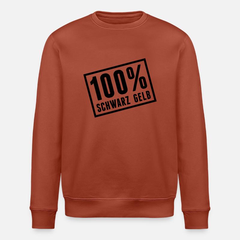 100_schwarz_gelb__f1 - Stanley/Stella Unisex Bio-Sweatshirt ROLLER - Terrakotta