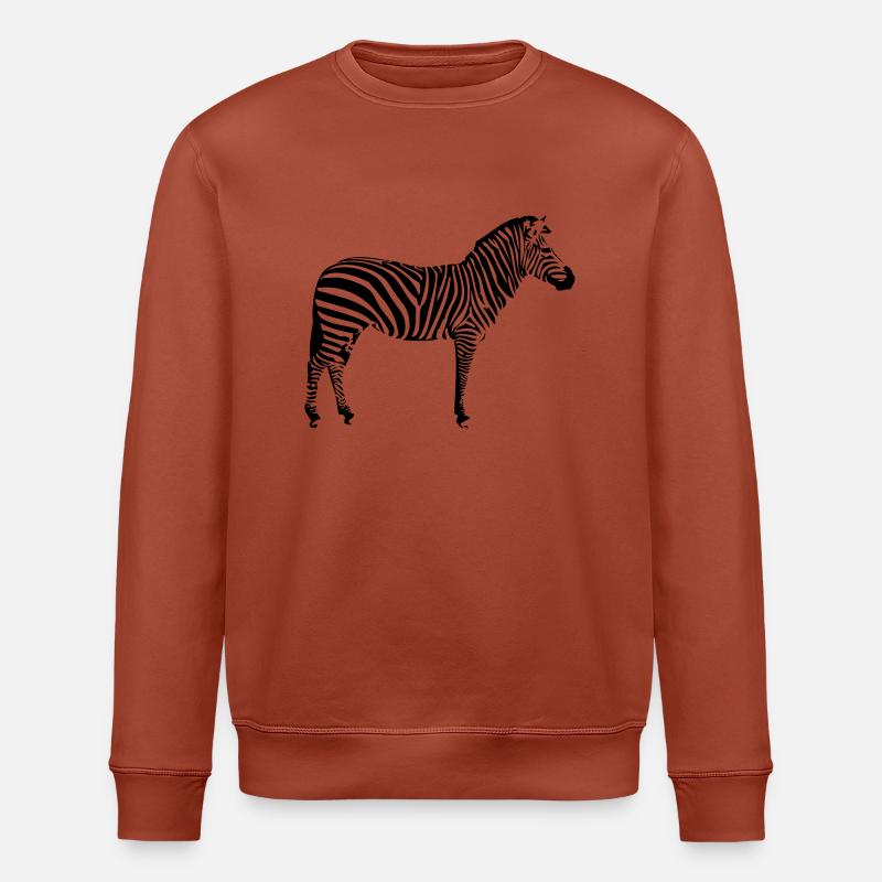 zebra 1 - Stanley/Stella ROLLER Unisex Organic Sweatshirt - heritage brown