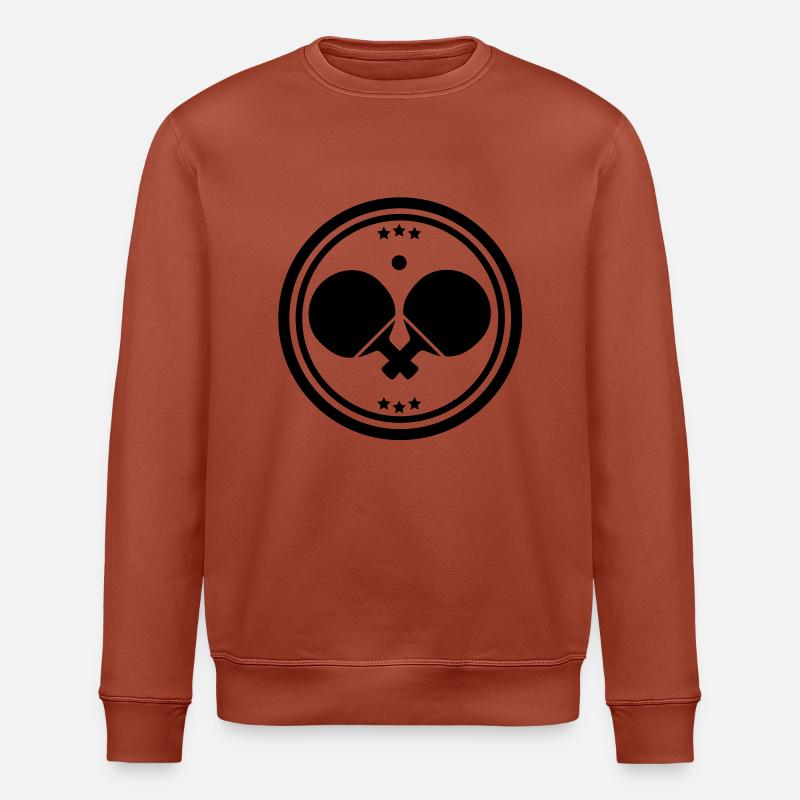 Tischtennis design - Stanley/Stella Unisex Bio-Sweatshirt ROLLER - Terrakotta