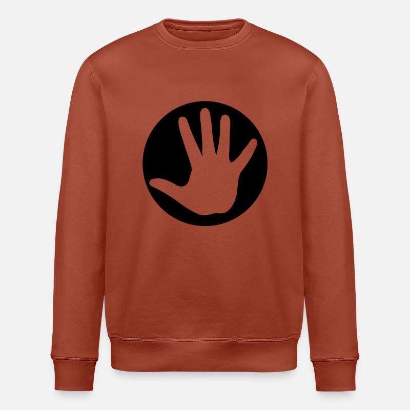 hand_1__f1 - Stanley/Stella Unisex Bio-Sweatshirt ROLLER - Terrakotta