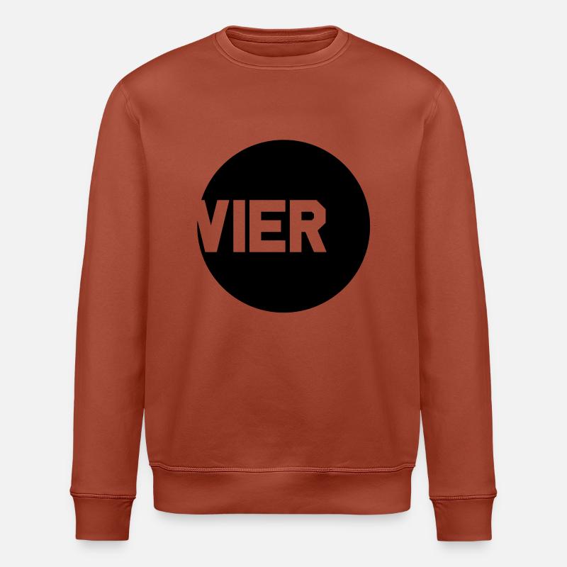 vier___f1 - Stanley/Stella Unisex Bio-Sweatshirt ROLLER - Terrakotta