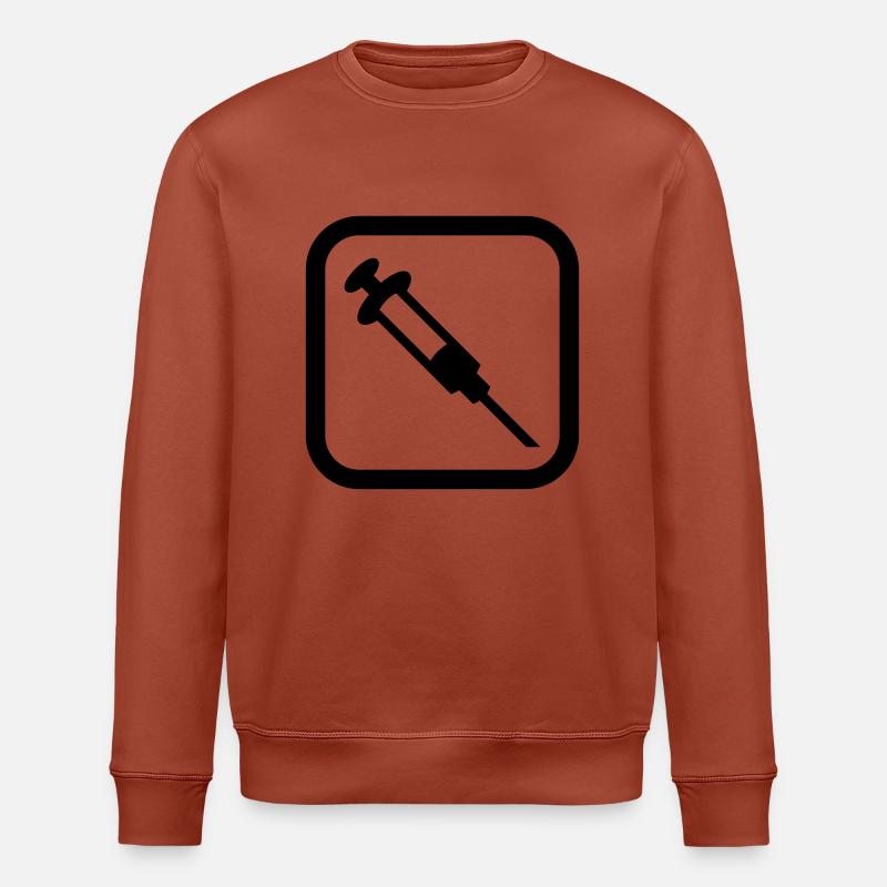 Logo de la seringue - Sweat bio ROLLER Stanley/Stella Unisexe - terracotta