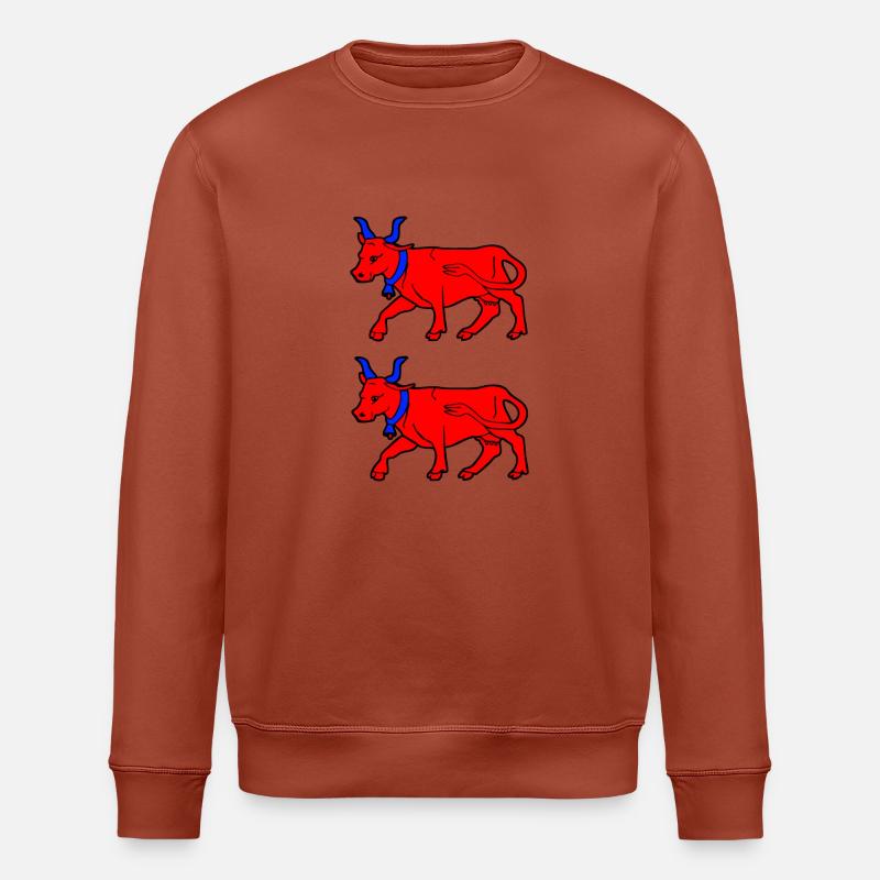 bearn vache - Sweat bio ROLLER Stanley/Stella Unisexe - terracotta