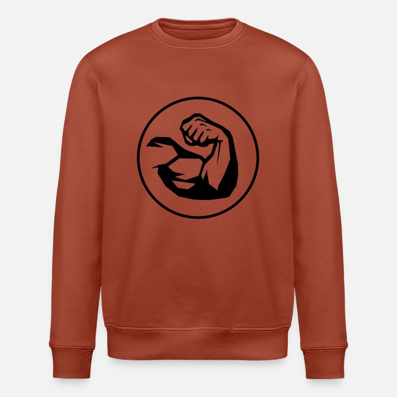 arm power strengh - Stanley/Stella Unisex Bio-Sweatshirt ROLLER - Terrakotta