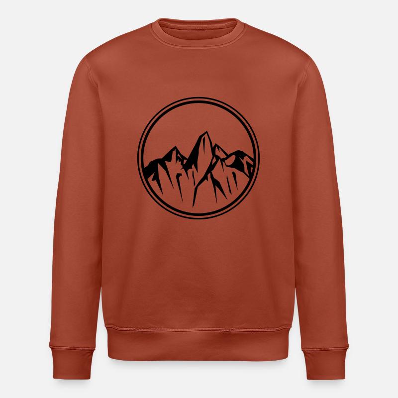mountains - Stanley/Stella Unisex Bio-Sweatshirt ROLLER - Terrakotta