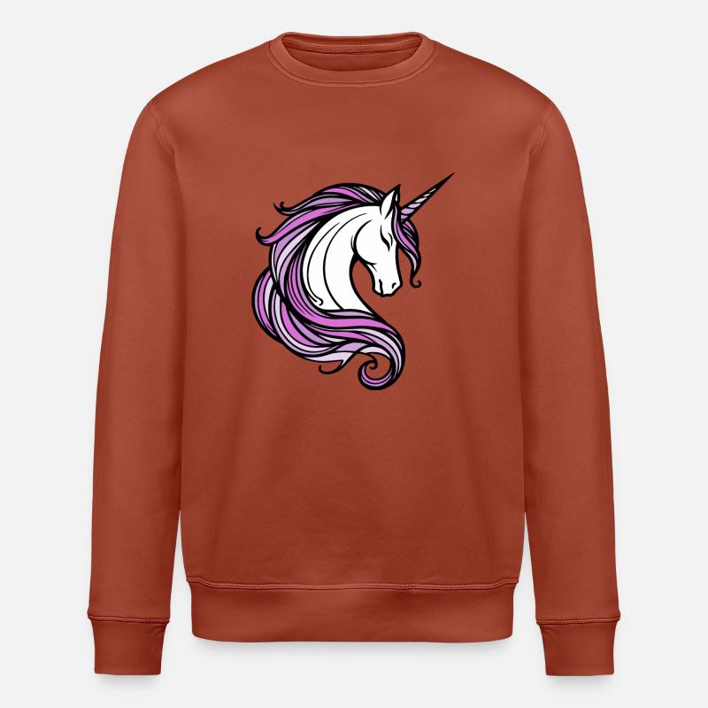 Einhorn - Stanley/Stella Unisex Bio-Sweatshirt ROLLER - Terrakotta