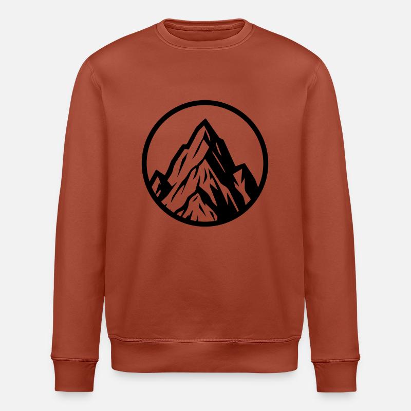 Berg Symbolik Mountain - Stanley/Stella Unisex Bio-Sweatshirt ROLLER - Terrakotta