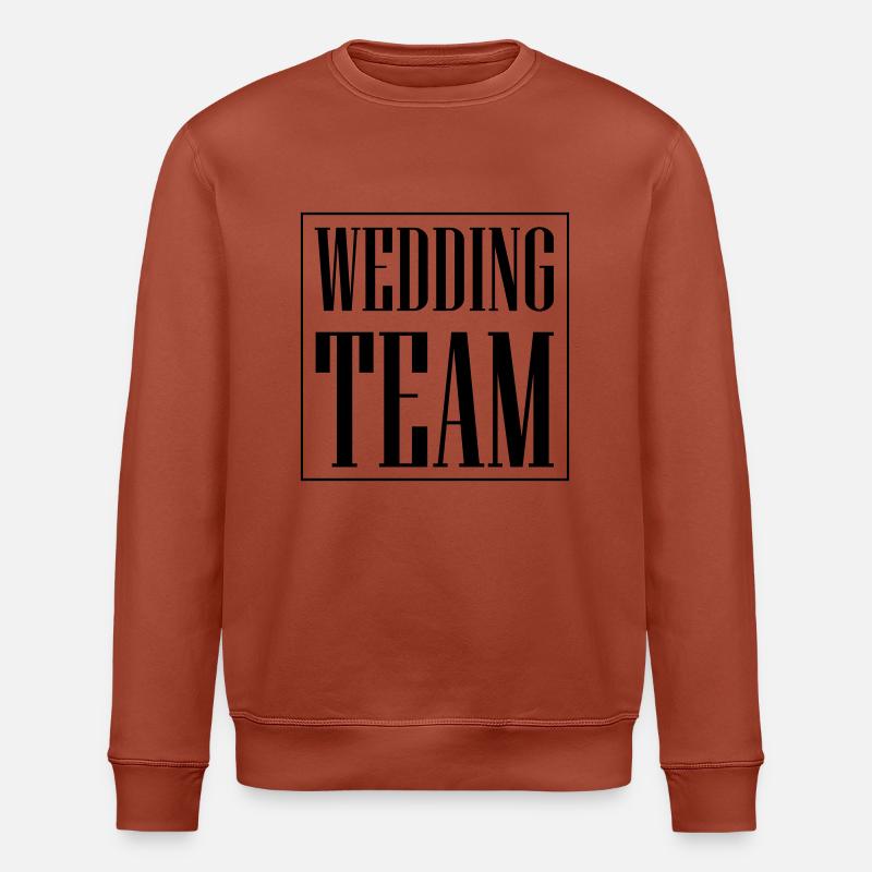 Wedding Team Hochzeit - Stanley/Stella ROLLER Unisex Organic Sweatshirt - heritage brown
