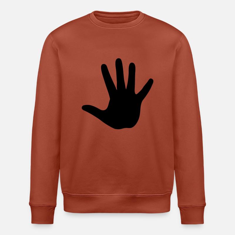 hand__f1 - Stanley/Stella Unisex Bio-Sweatshirt ROLLER - Terrakotta