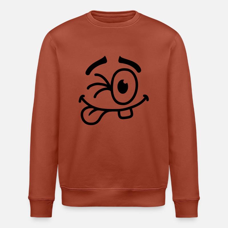 Cool Smiley Face - Sweat bio ROLLER Stanley/Stella Unisexe - terracotta