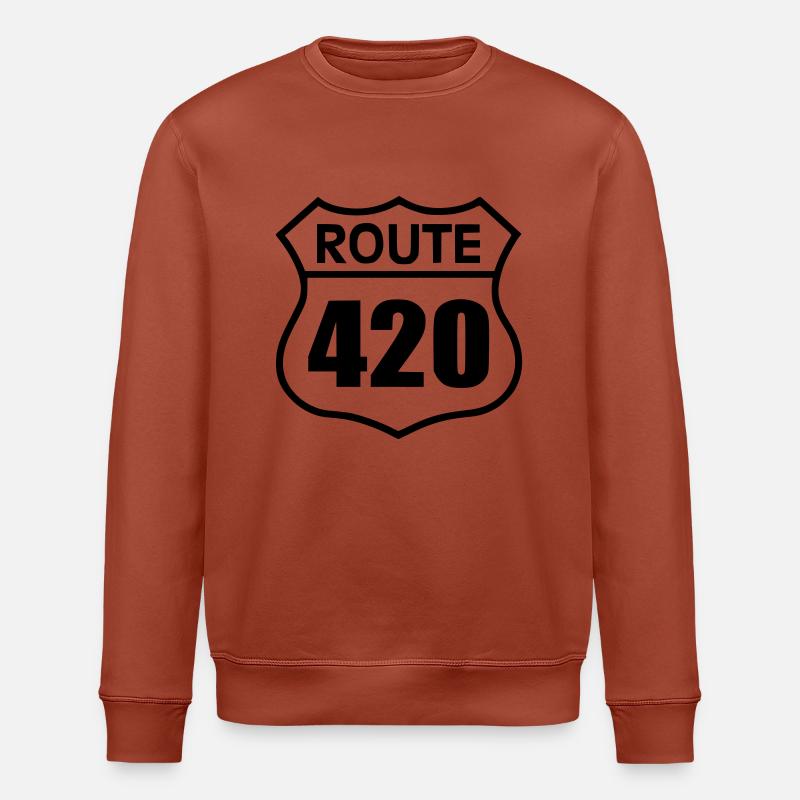 Rute 420 - Stanley/Stella økologisk unisex-sweatshirt ROLLER - terrakotta