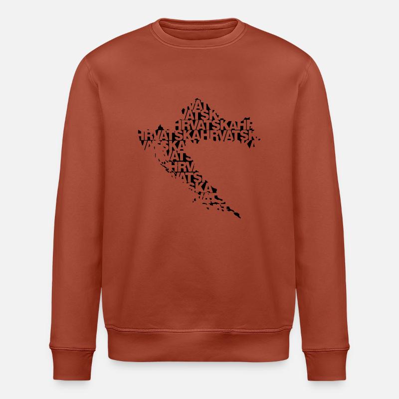 Hrvatska - Stanley/Stella Unisex Bio-Sweatshirt ROLLER - Terrakotta
