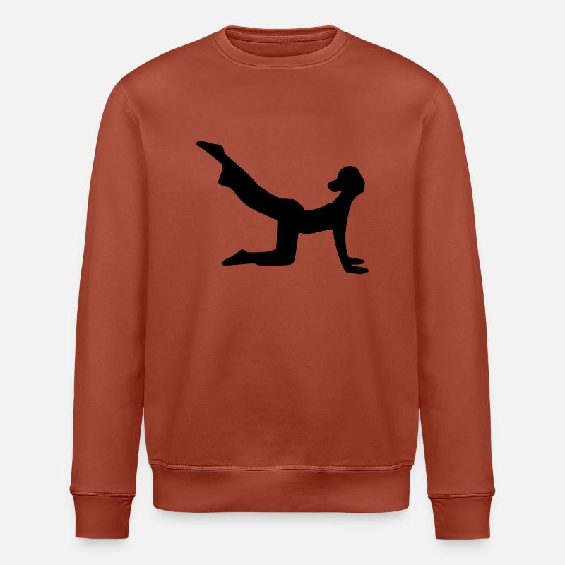 yoga_woman_silhouette_7 - Sweat bio ROLLER Stanley/Stella Unisexe - terracotta