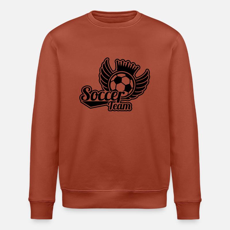 soccer_team_he1 - Stanley/Stella Unisex Bio-Sweatshirt ROLLER - Terrakotta