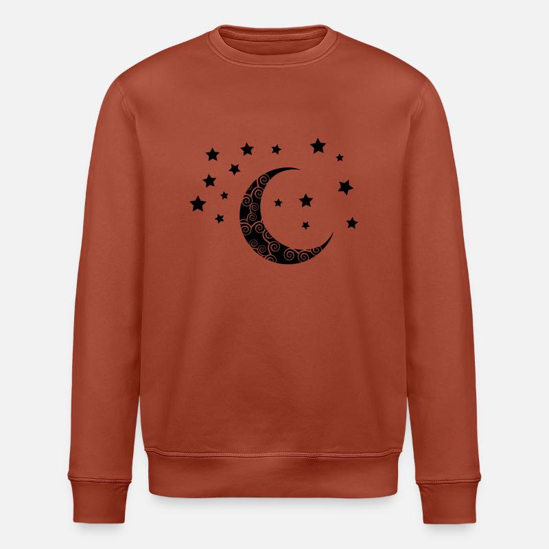 mond_sterne_002 - Stanley/Stella Unisex Bio-Sweatshirt ROLLER - Terrakotta