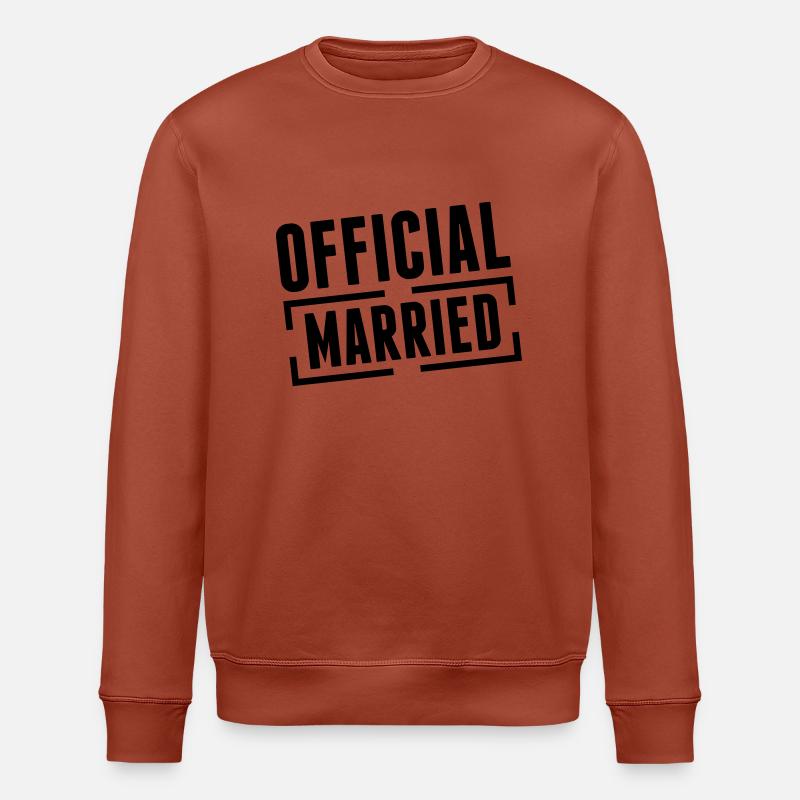 married_official_bx1 - Sweat bio ROLLER Stanley/Stella Unisexe - terracotta