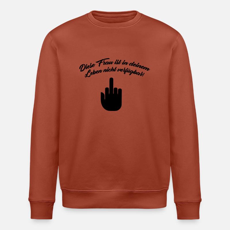 diese_frau - Stanley/Stella Unisex Bio-Sweatshirt ROLLER - Terrakotta
