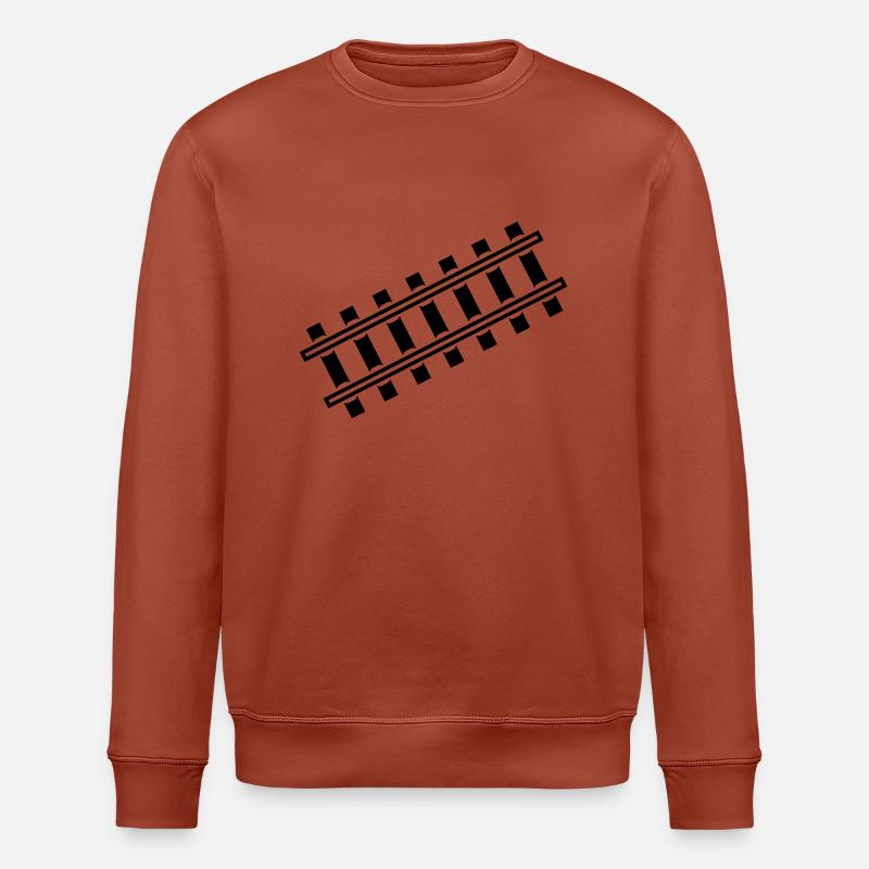 zug_gleis_f1 - Stanley/Stella Unisex Bio-Sweatshirt ROLLER - Terrakotta