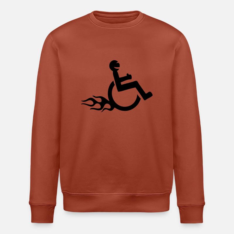 handicap fauteuil roulant fun - Sweat bio ROLLER Stanley/Stella Unisexe - terracotta