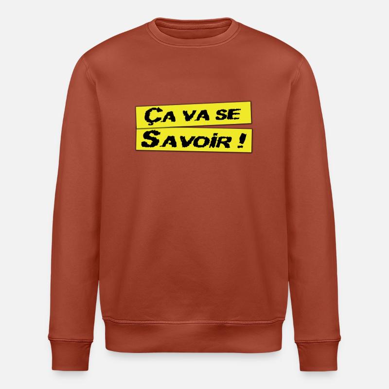 Ca va se savoir - Sweat bio ROLLER Stanley/Stella Unisexe - terracotta