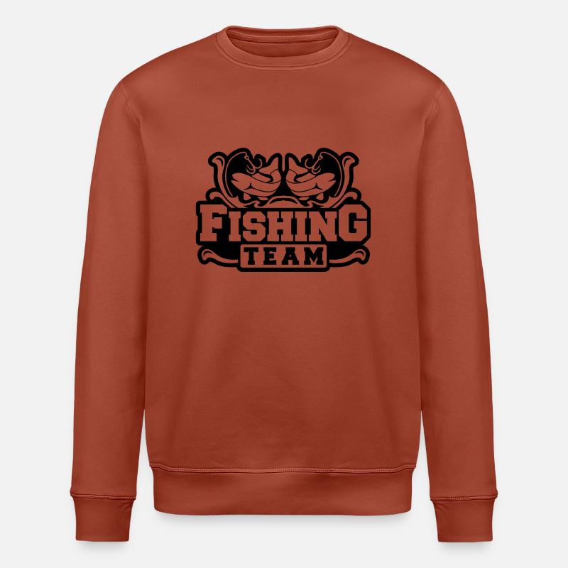 fishing_team_dk1 - Stanley/Stella Unisex Bio-Sweatshirt ROLLER - Terrakotta