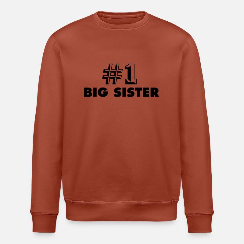 number one big sister - Sweat bio ROLLER Stanley/Stella Unisexe - terracotta