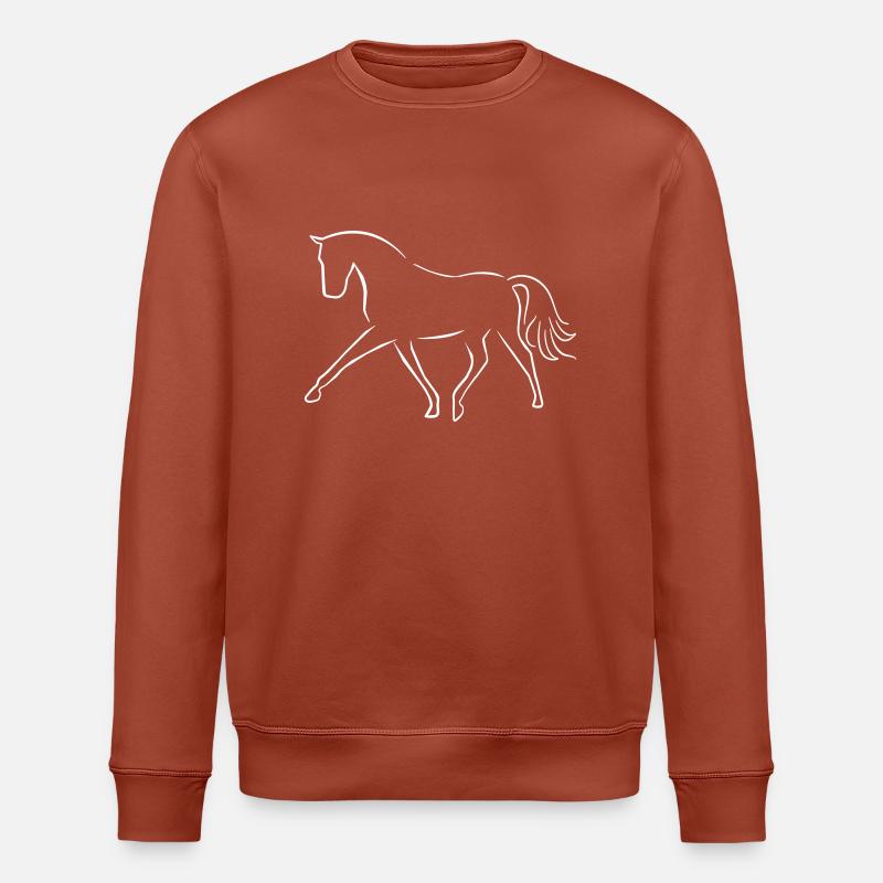 Dressurpferd - Stanley/Stella Unisex Bio-Sweatshirt ROLLER - Terrakotta