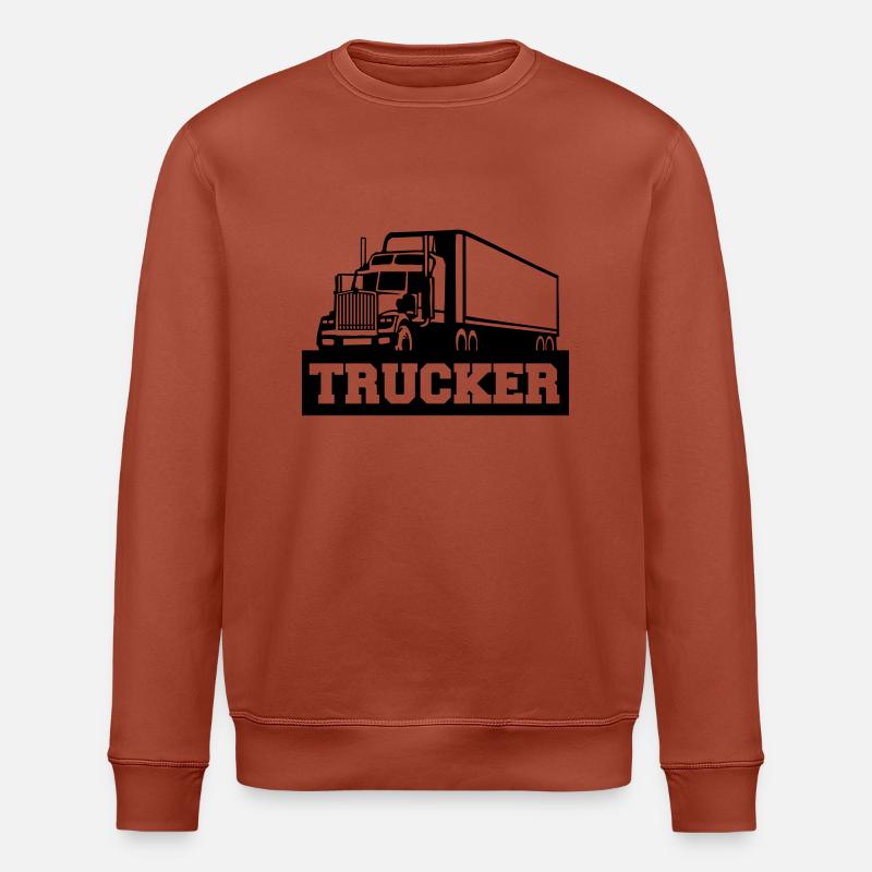 trucker_t1 - Stanley/Stella Unisex Bio-Sweatshirt ROLLER - Terrakotta