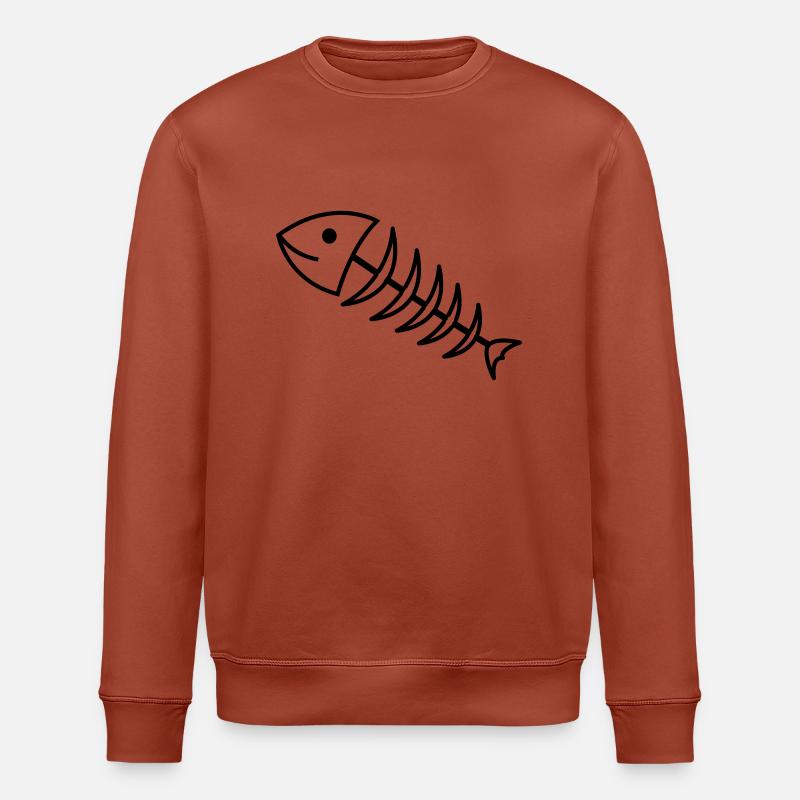 fischgraete1 - Sweat bio ROLLER Stanley/Stella Unisexe - terracotta