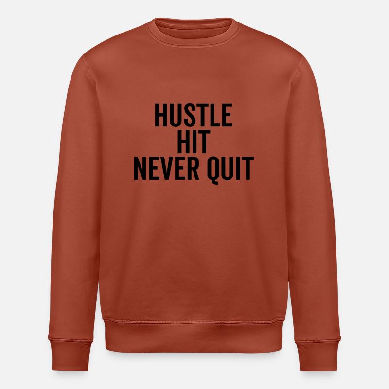 Hustle Hit Never Quit - Sweat bio ROLLER Stanley/Stella Unisexe - terracotta