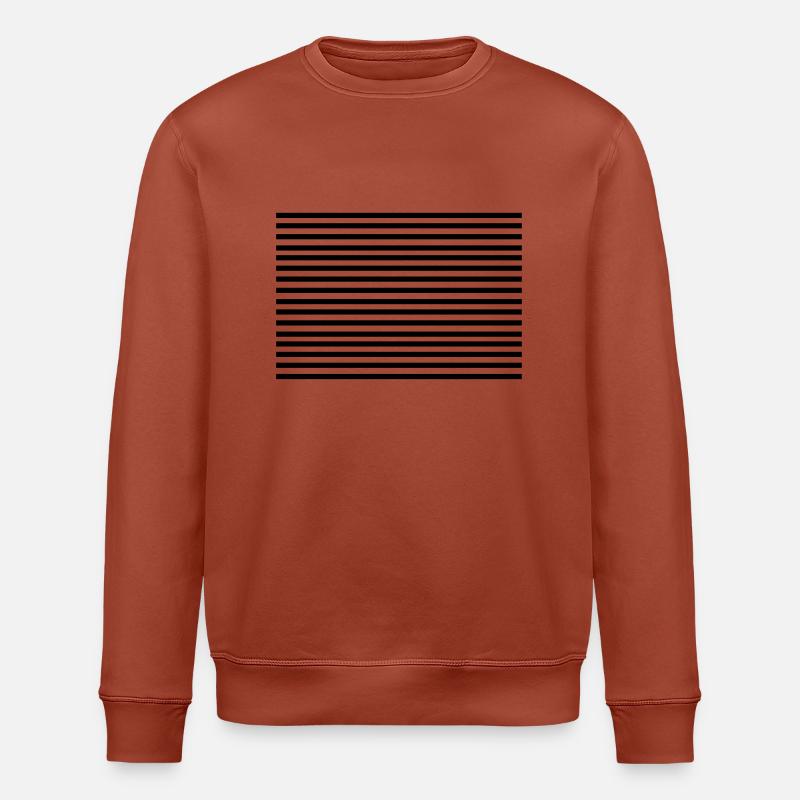 horizontal_lines - Stanley/Stella Unisex Bio-Sweatshirt ROLLER - Terrakotta