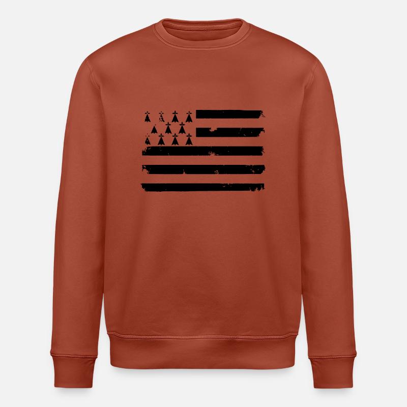 Drapeau breton - Sweat bio ROLLER Stanley/Stella Unisexe - terracotta