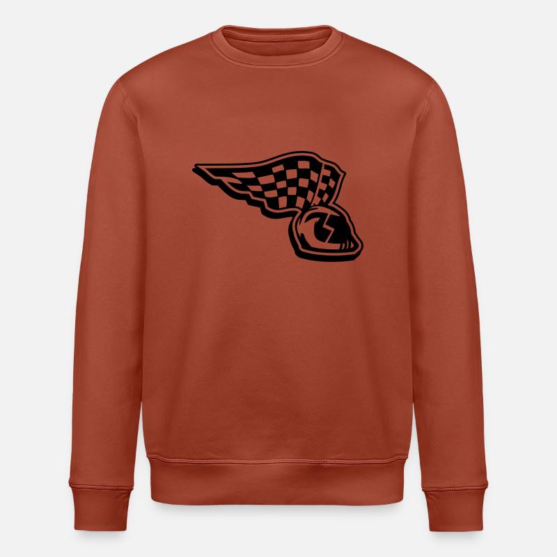 racing_helmet_gb1 - Stanley/Stella Unisex Bio-Sweatshirt ROLLER - Terrakotta