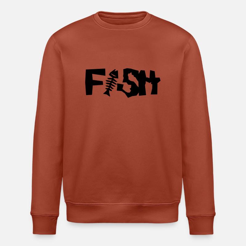 fisch - Sweat bio ROLLER Stanley/Stella Unisexe - terracotta