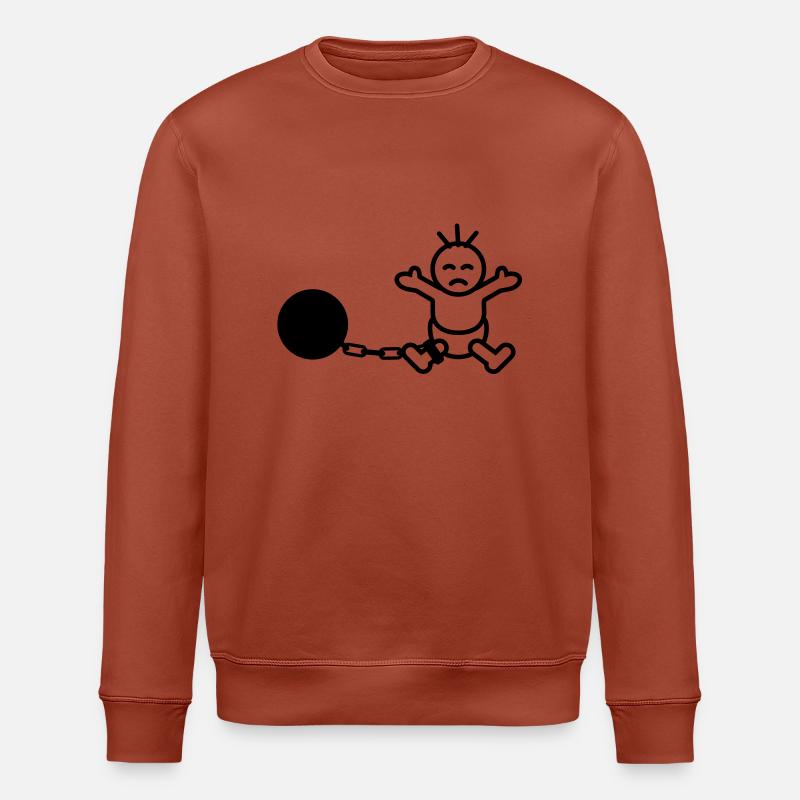 captured_baby - Stanley/Stella Unisex Bio-Sweatshirt ROLLER - Terrakotta
