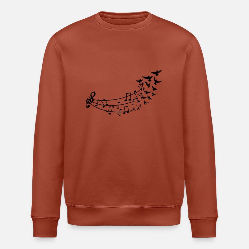 fliegende_noten - Stanley/Stella Unisex Bio-Sweatshirt ROLLER - Terrakotta