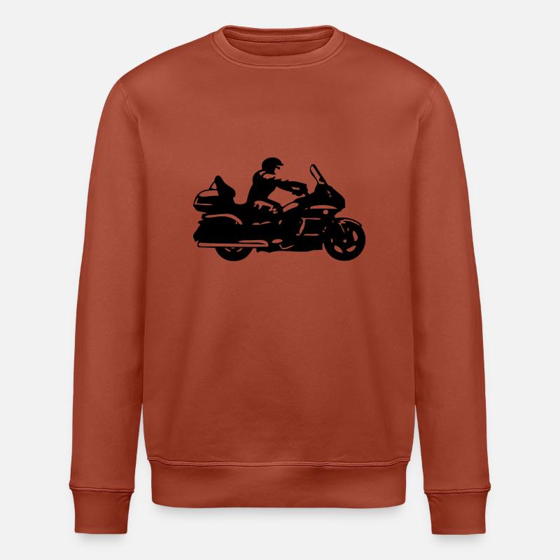 dessin moto Goldwing Gt - Sweat bio ROLLER Stanley/Stella Unisexe - terracotta