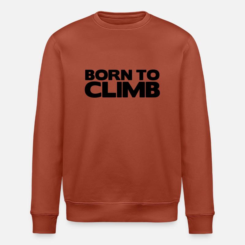 rc04 born to climb - Sweat bio ROLLER Stanley/Stella Unisexe - terracotta