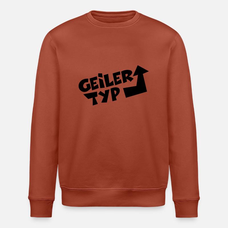 geiler_typ_f1 - Stanley/Stella Unisex Bio-Sweatshirt ROLLER - Terrakotta
