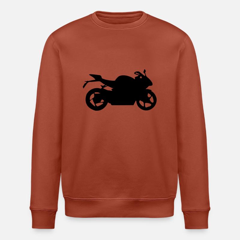 motorrad silhouette - Stanley/Stella Unisex Bio-Sweatshirt ROLLER - Terrakotta