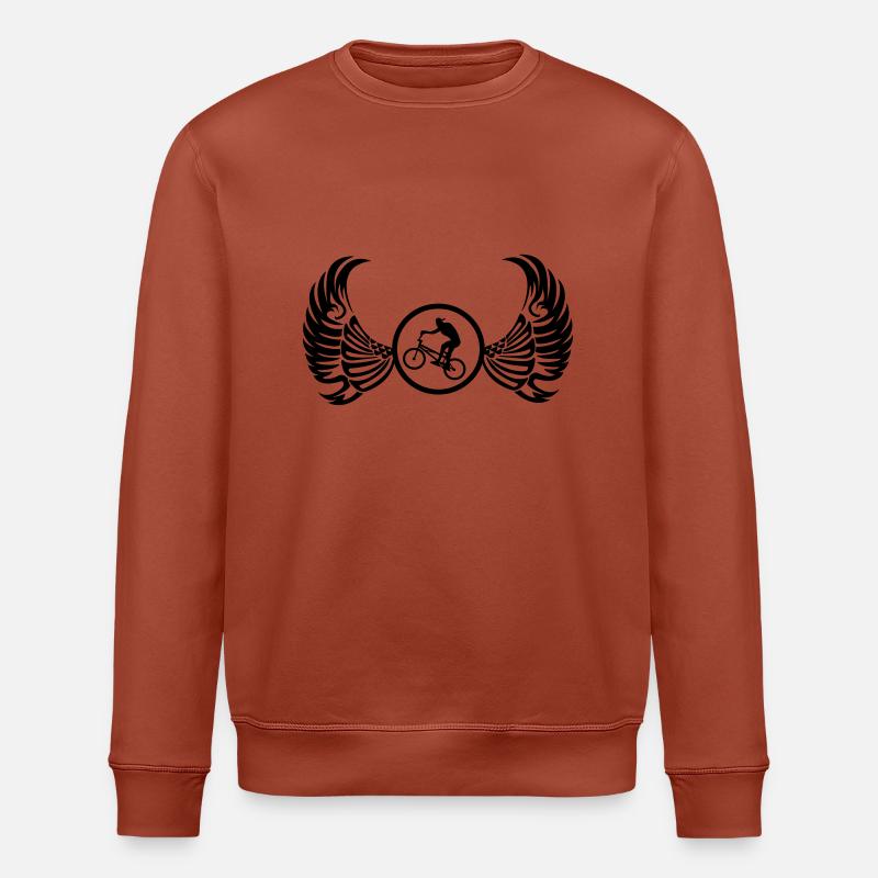 wappen_bmx - Stanley/Stella Unisex Bio-Sweatshirt ROLLER - Terrakotta