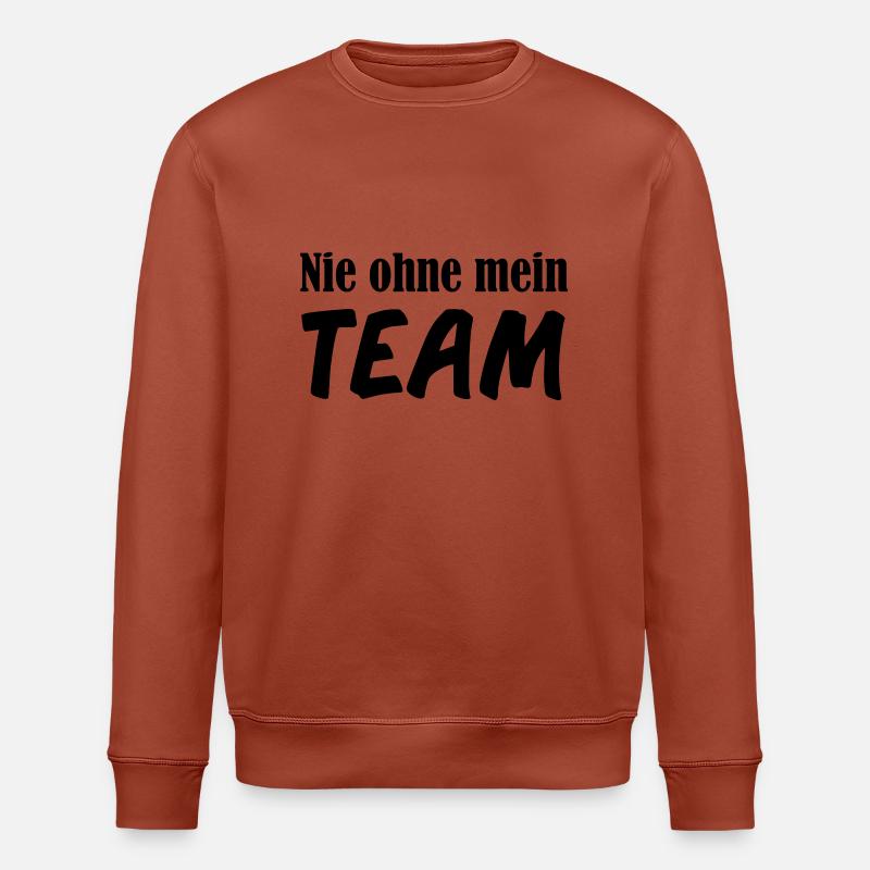 nie_ohne_mein_team_01 - Stanley/Stella Unisex Bio-Sweatshirt ROLLER - Terrakotta