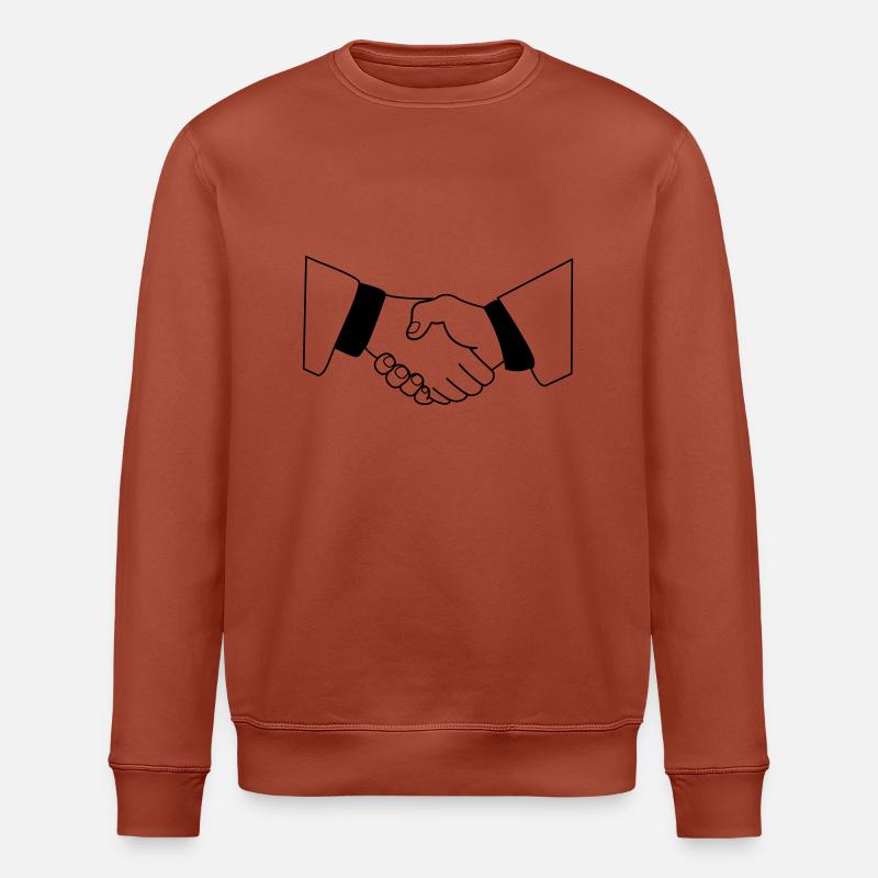 handshake_01 - Sweat bio ROLLER Stanley/Stella Unisexe - terracotta
