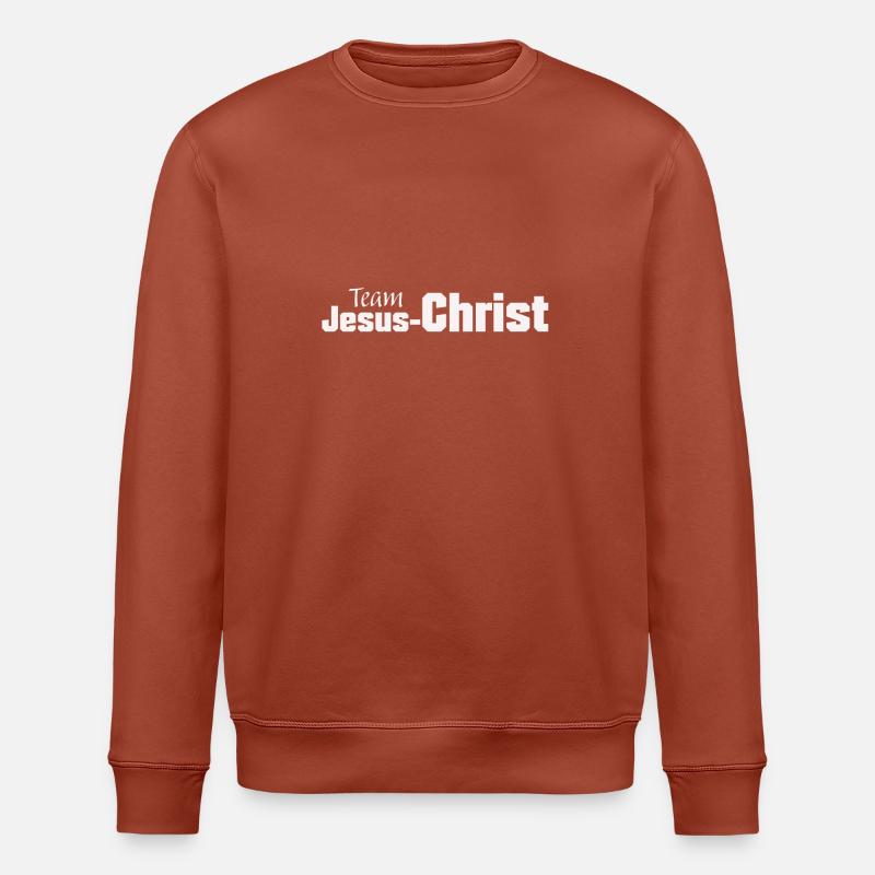 Team Jesus-Christ - Stanley/Stella ROLLER unisex luomu-collegepaita - terrakotta
