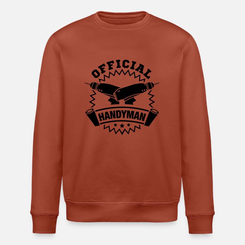 official_handyman_pe1 - Stanley/Stella Unisex Bio-Sweatshirt ROLLER - Terrakotta