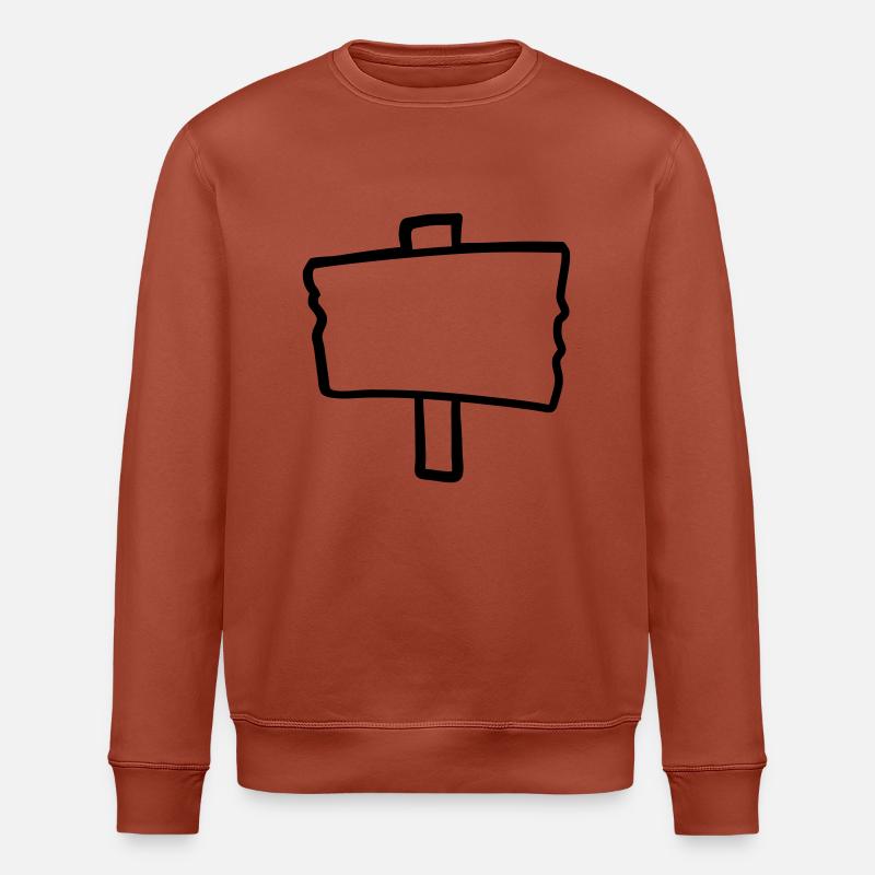 Cadre en bois bouclier - Sweat bio ROLLER Stanley/Stella Unisexe - terracotta
