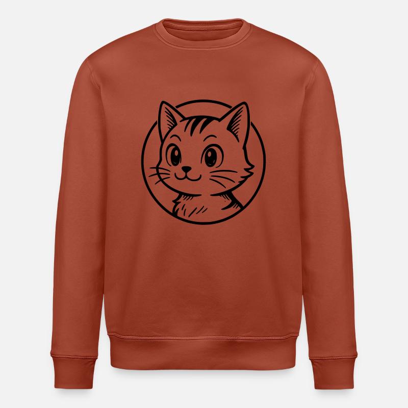 Katze - Stanley/Stella Unisex Bio-Sweatshirt ROLLER - Terrakotta