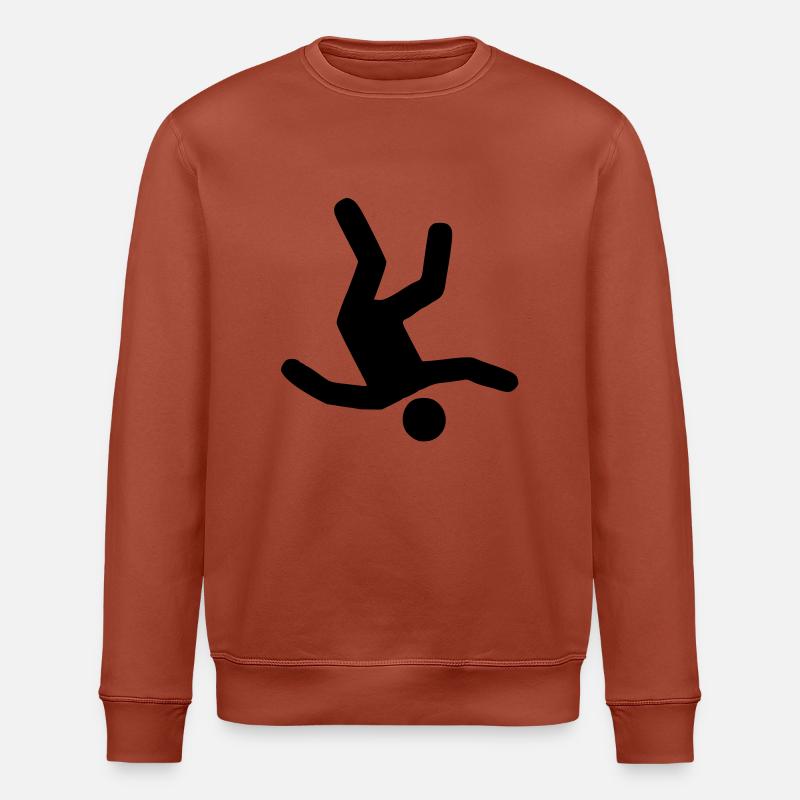 Falling Man - Sweat bio ROLLER Stanley/Stella Unisexe - terracotta