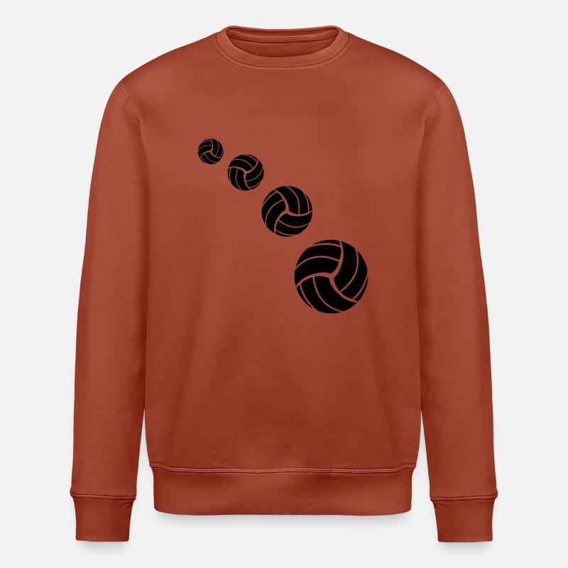 Volleyball Pattern - Stanley/Stella Unisex Bio-Sweatshirt ROLLER - Terrakotta