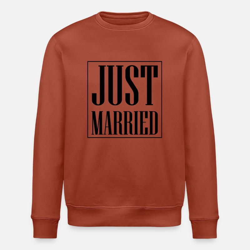 Mariage tout juste marié - Sweat bio ROLLER Stanley/Stella Unisexe - terracotta